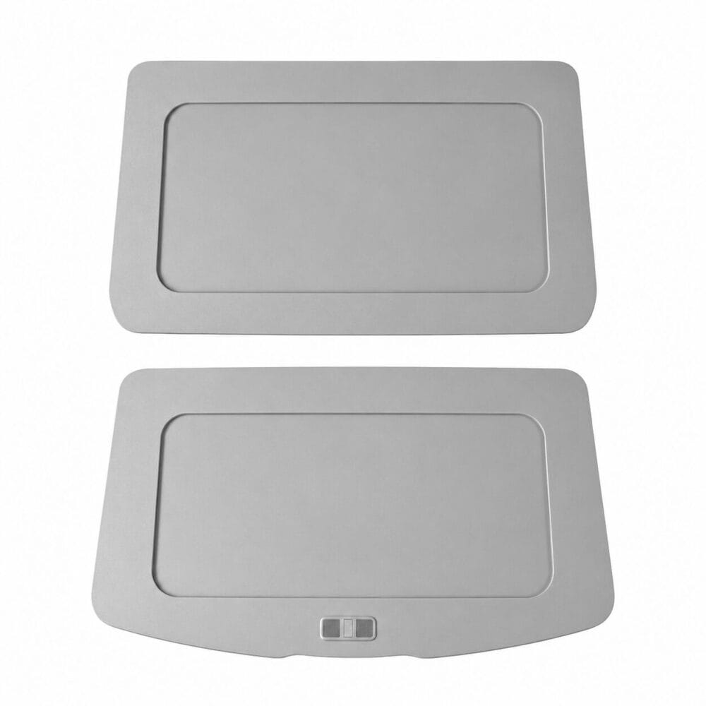 Tesla Model 3 Electric Panoramic Roof Sunshade, Gray standalone main product white background photo AW-ES1-TM3-BV Aegiswarn