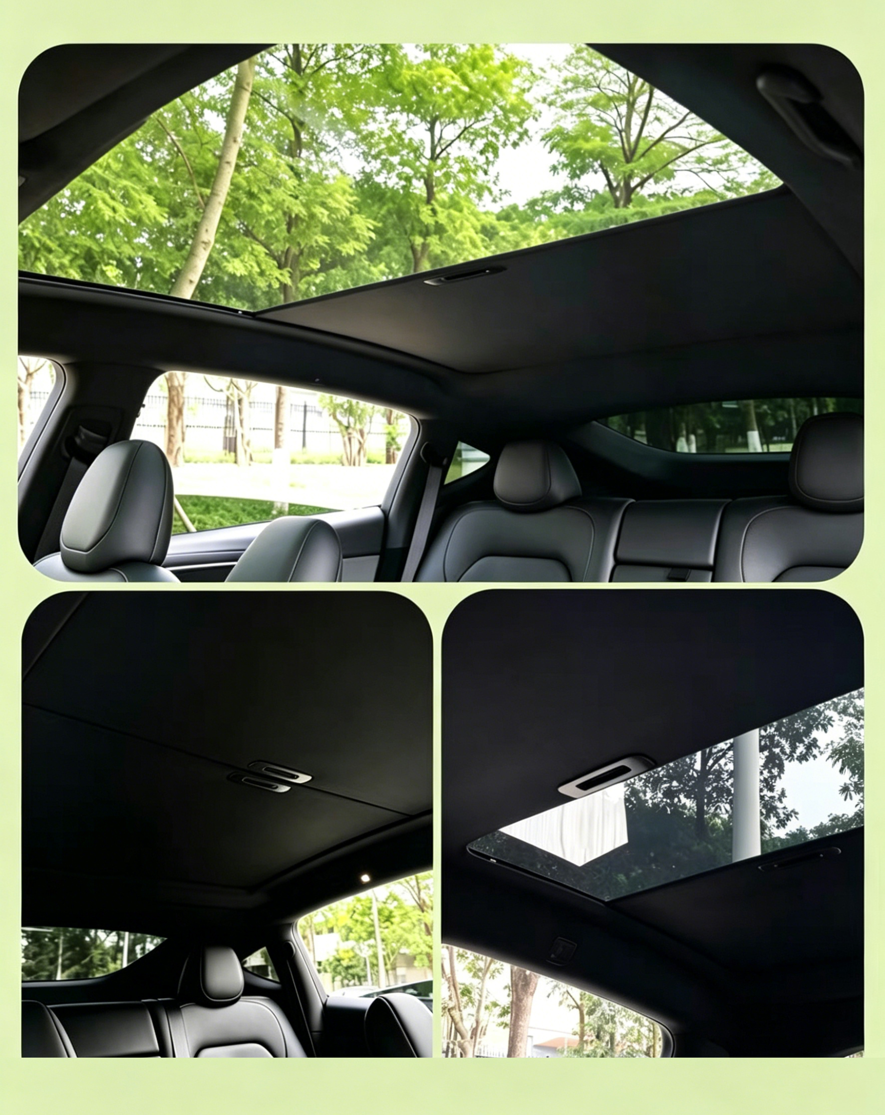 Tesla Model Y Manual Panoramic Roof Sunshade