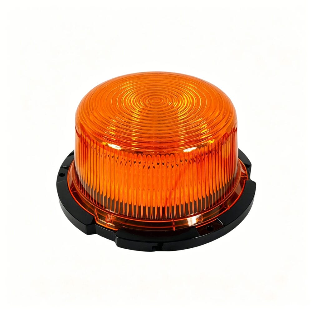 Amber LED Mini Beacon Warning Light, Official white background front main product photo AW-BL36 Aegiswarn