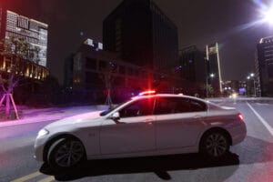 Red Blue LED Emergency Warning Lightbar, Night strobe flashing effect real shot AW-815L Aegiswarn emergency vehicle light