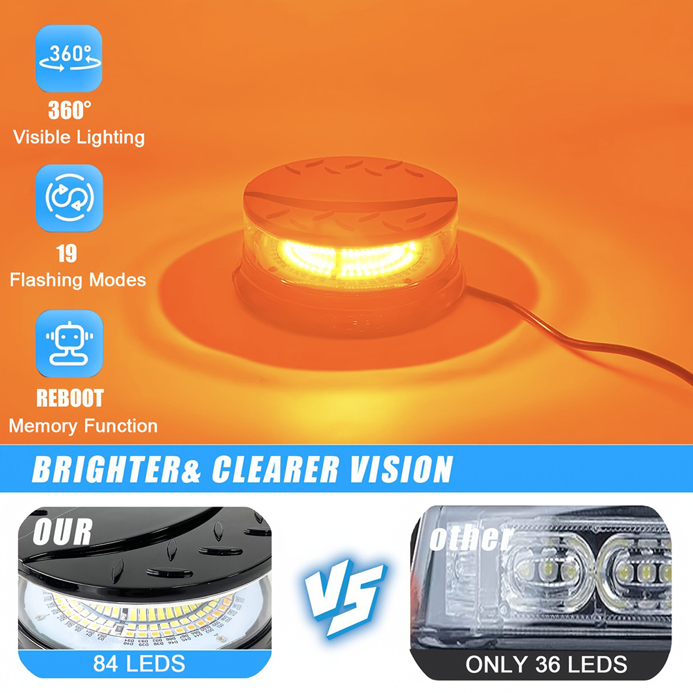 dual color beacon light led flashing roof safety light AWBL12 aegiswarn