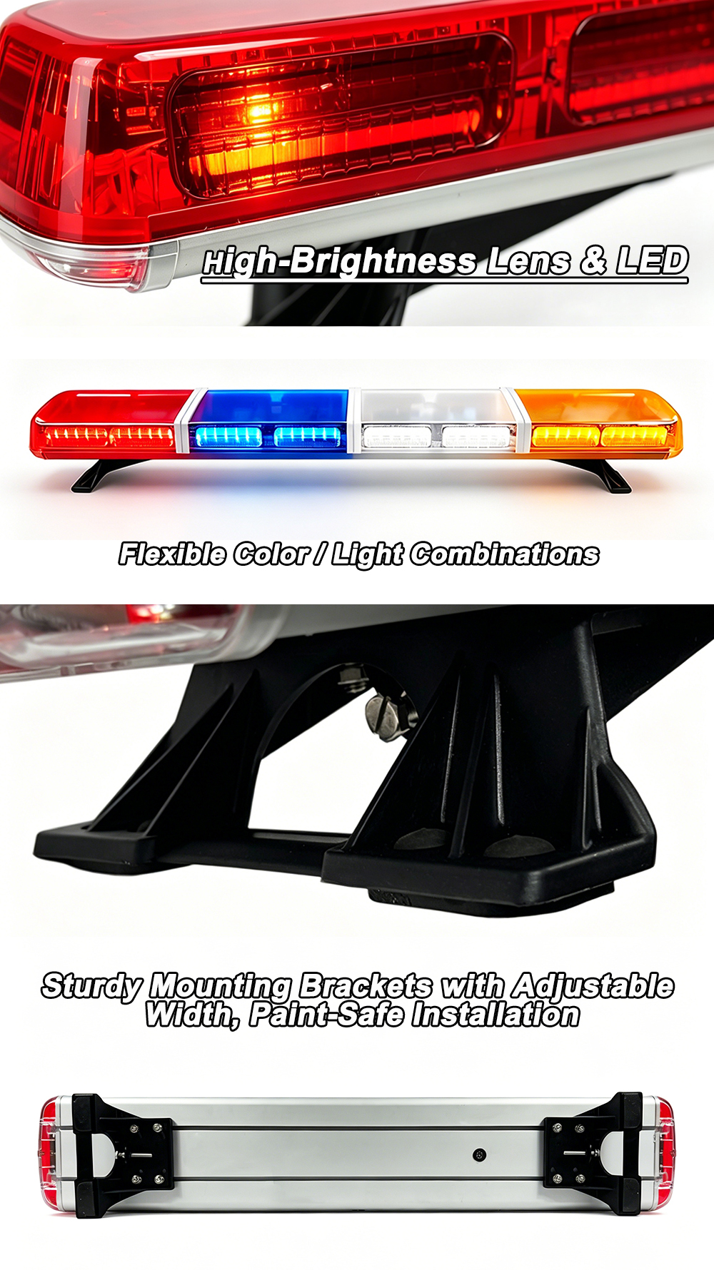 emergency lightbar features and specifications AW-850LCB AegisWarn