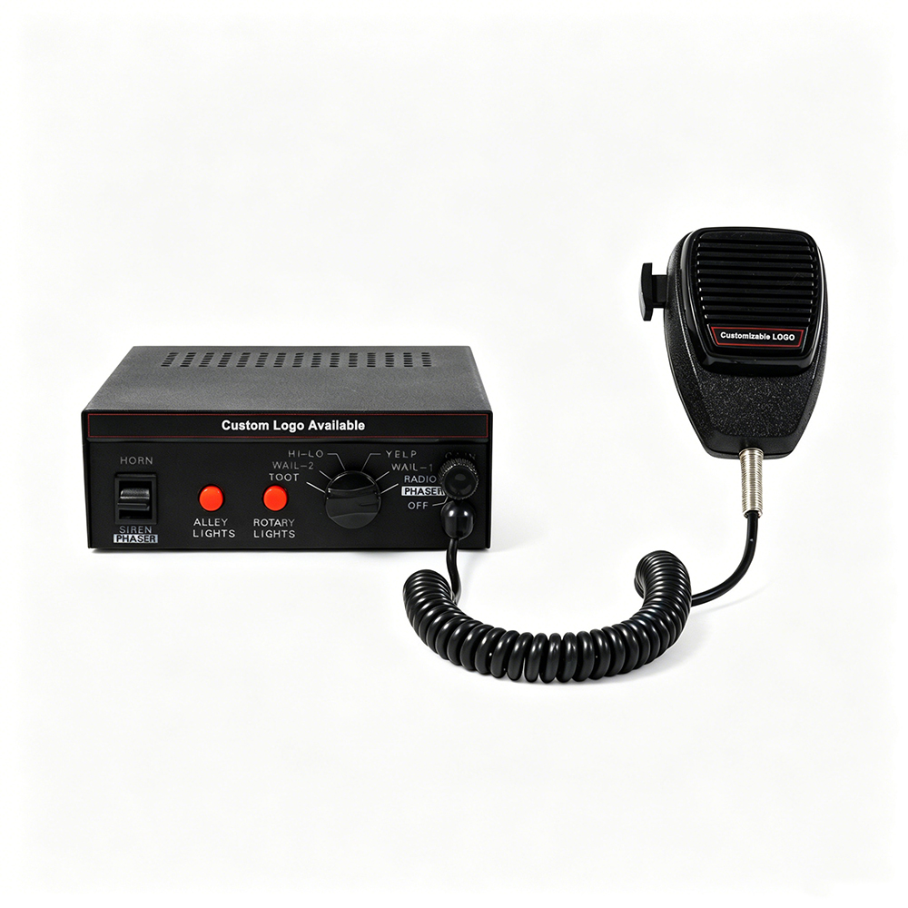 emergency vehicle siren amplifier aw-pa aegiswarn clear front controls view