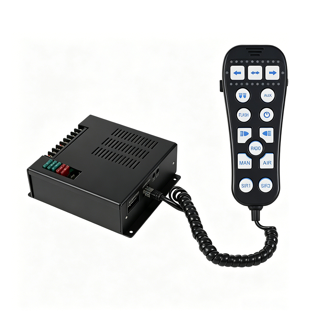 emergency vehicle sirens emergency siren system AW-SR1 AegisWarn amplifier control box bundle