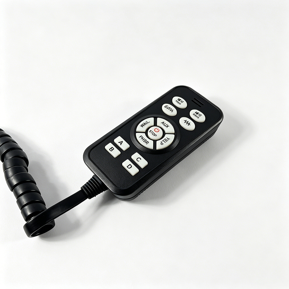 fire engine siren vehicle siren control box AW-SR21 AegisWarn black controller angle