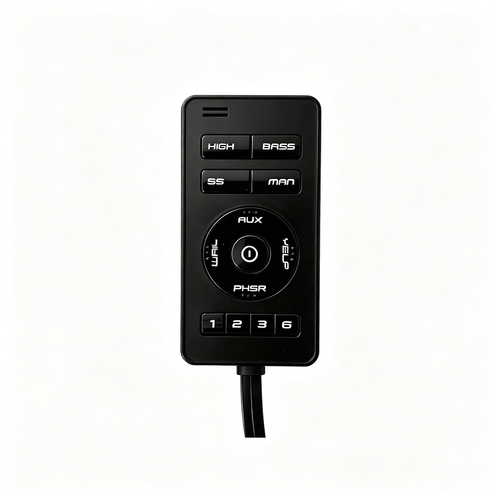 multi tone vehicle siren police siren AW-SR2 AegisWarn dynamic keypad interface front