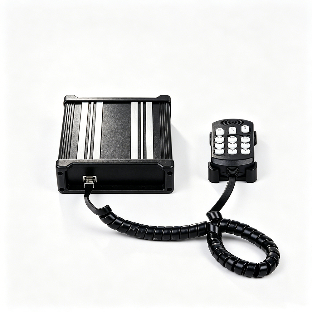 siren amplifier siren amplifier aw-sr8 aegiswarn advanced heavy duty aluminum enclosure with cooling ribs