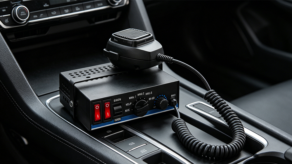 emergency vehicle switch box aw-pf aegiswarn dashboard top layout surface real application view