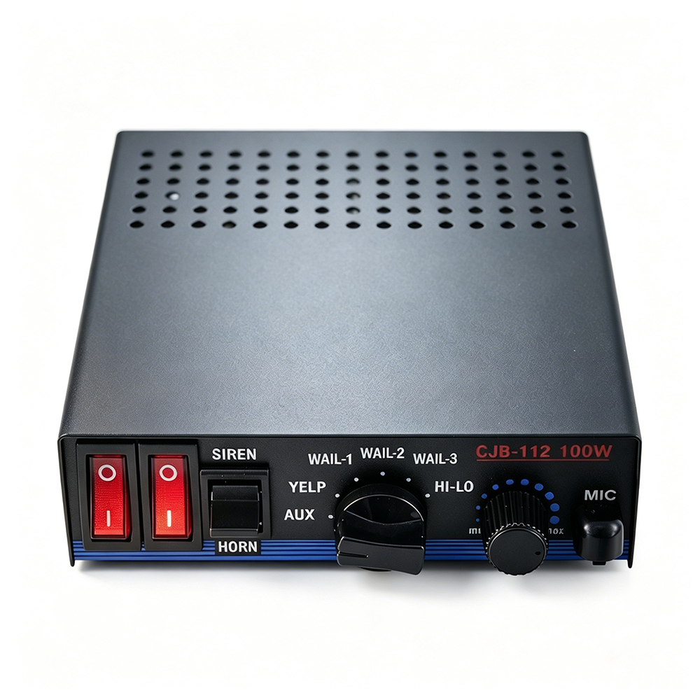 vehicle siren control box emergency vehicle switch box aw-pf aegiswarn top enclosure profile shot