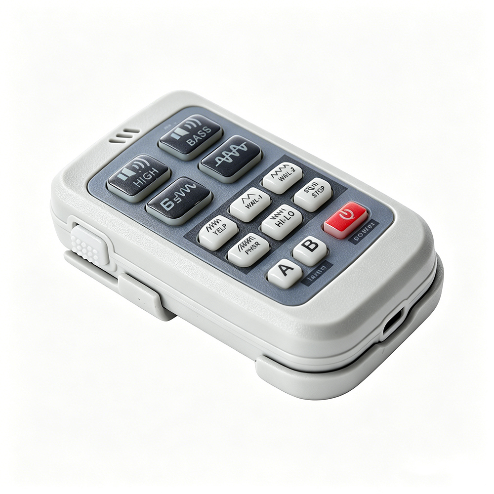 wireless emergency vehicle sirens wireless police siren AW-SR19 AegisWarn controller side profile