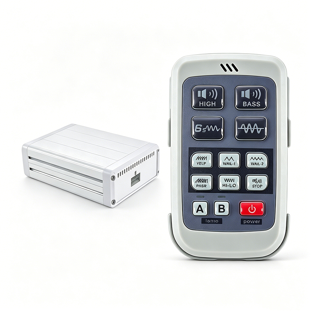 wireless emergency vehicle sirens police car siren system AW-SR19 AegisWarn amplifier and controller kit