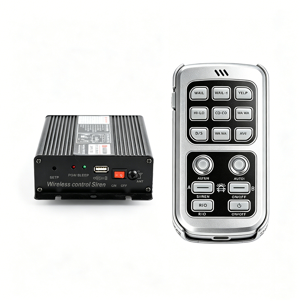 wireless police siren aw-sr18 aegiswarn comprehensive master host and wireless control transmitter kit