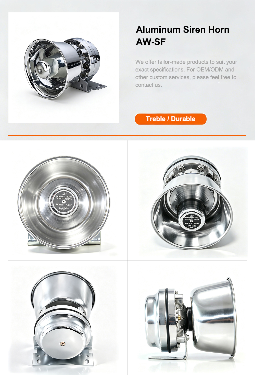 aluminum siren horn aluminum siren horn aw-sf aegiswarn official layout flyer catalog sheet