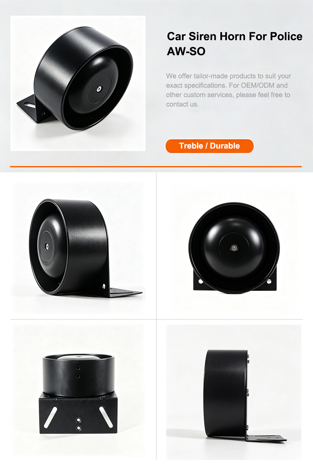 car siren horn for police car siren horn for police aw-so Aegiswarn comprehensive product brochure specification catalog