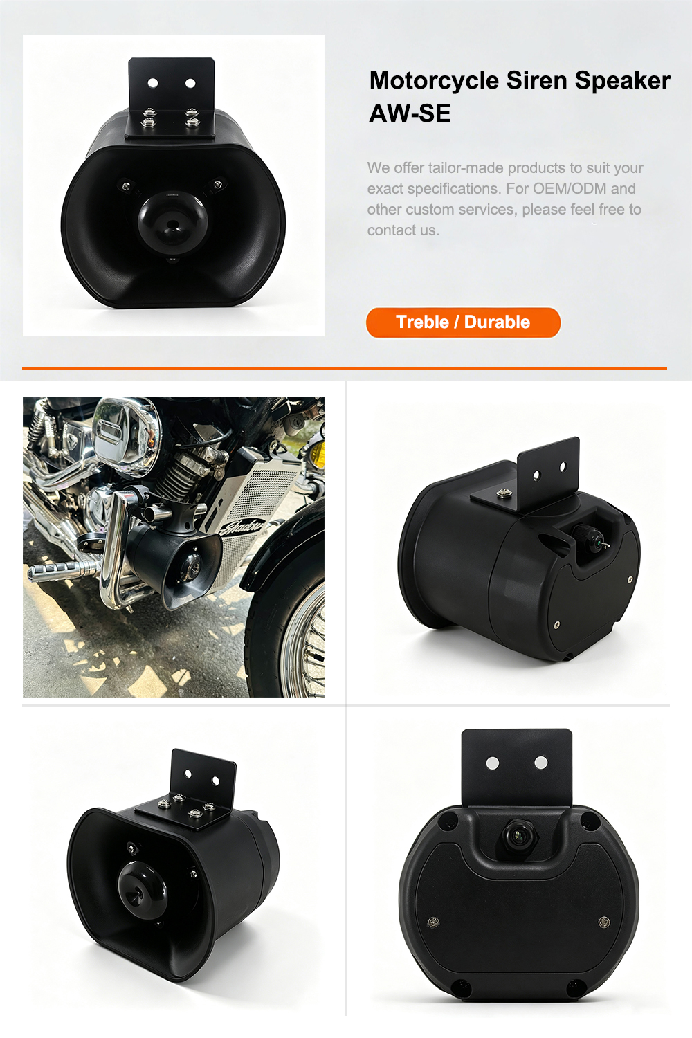 emergency vehicle loudspeaker motorcycle siren speaker aw-se aegiswarn complete professional catalog with technical spec details