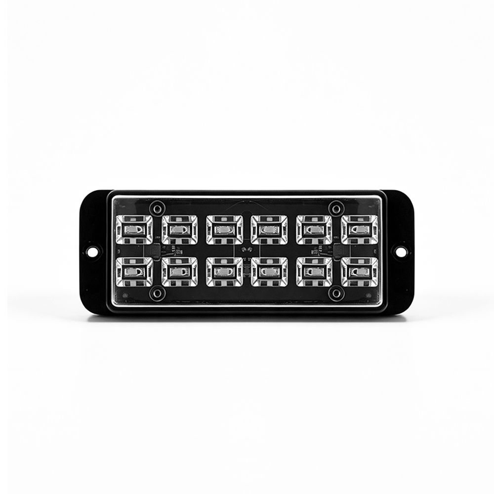 Dual Row LED Strobe Lighthead front main view surface mount AW-LH09 Aegiswarn