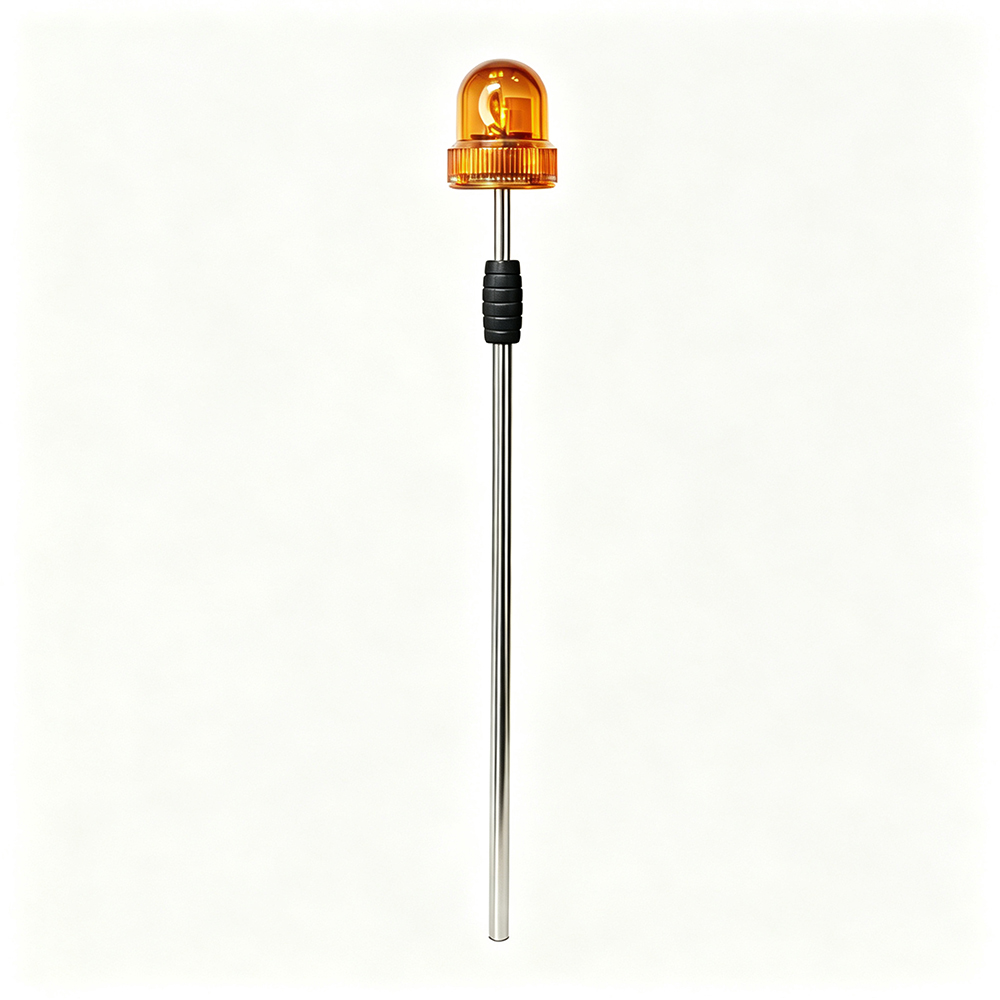 Motorcycle Light Pole Amber Halogen Warning Light AW-TP03 Aegiswarn