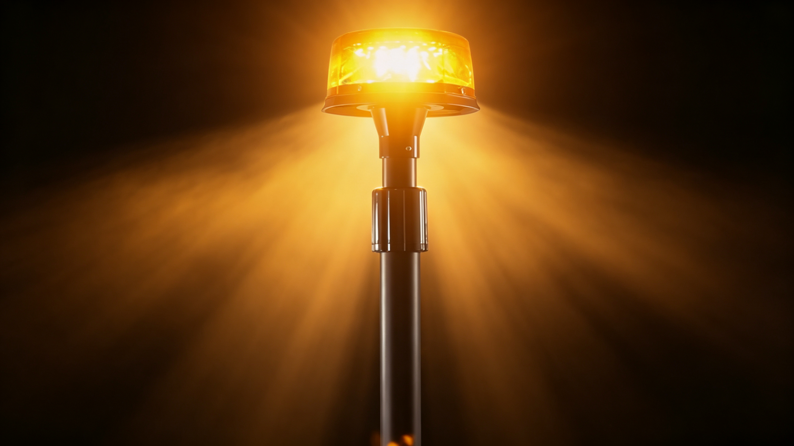 Patrol Bike Rear Pole Light Bright Amber Beam AW-TP04 Aegiswarn