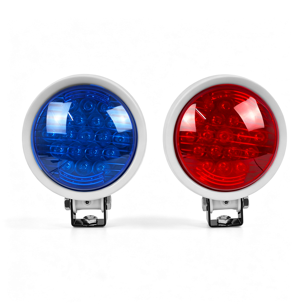 Police Motorcycle Lights Red Blue Strobe Signal Lamp AW-MSL02 Aegiswarn