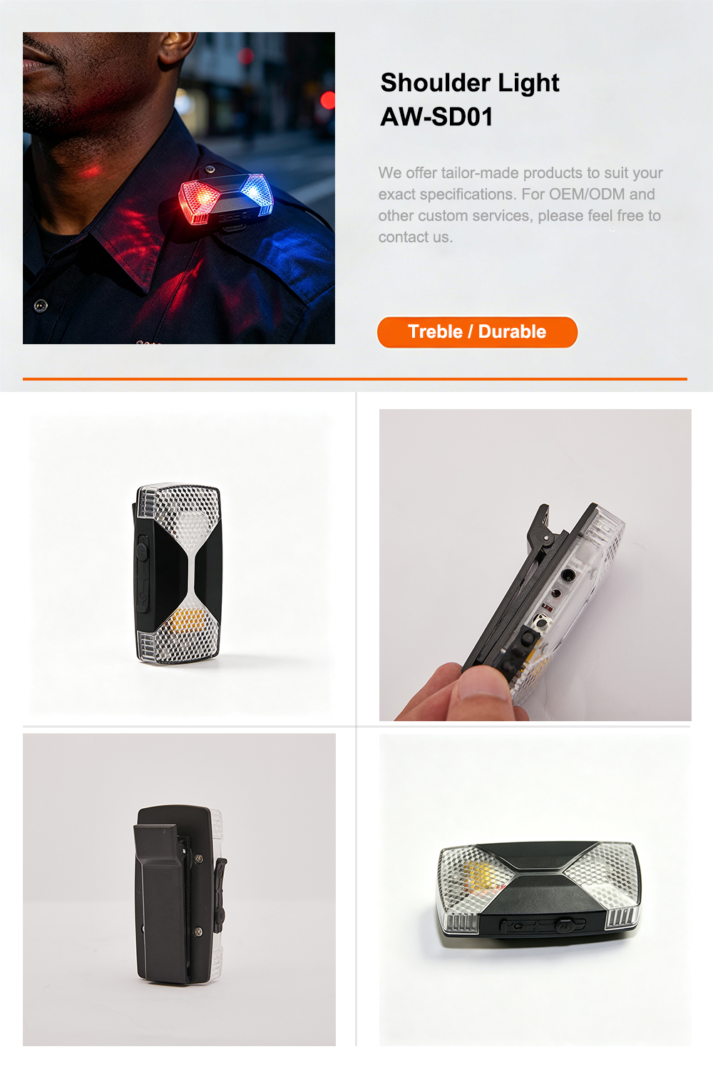 shoulder light detail page presentation AW-SD01 aegiswarn