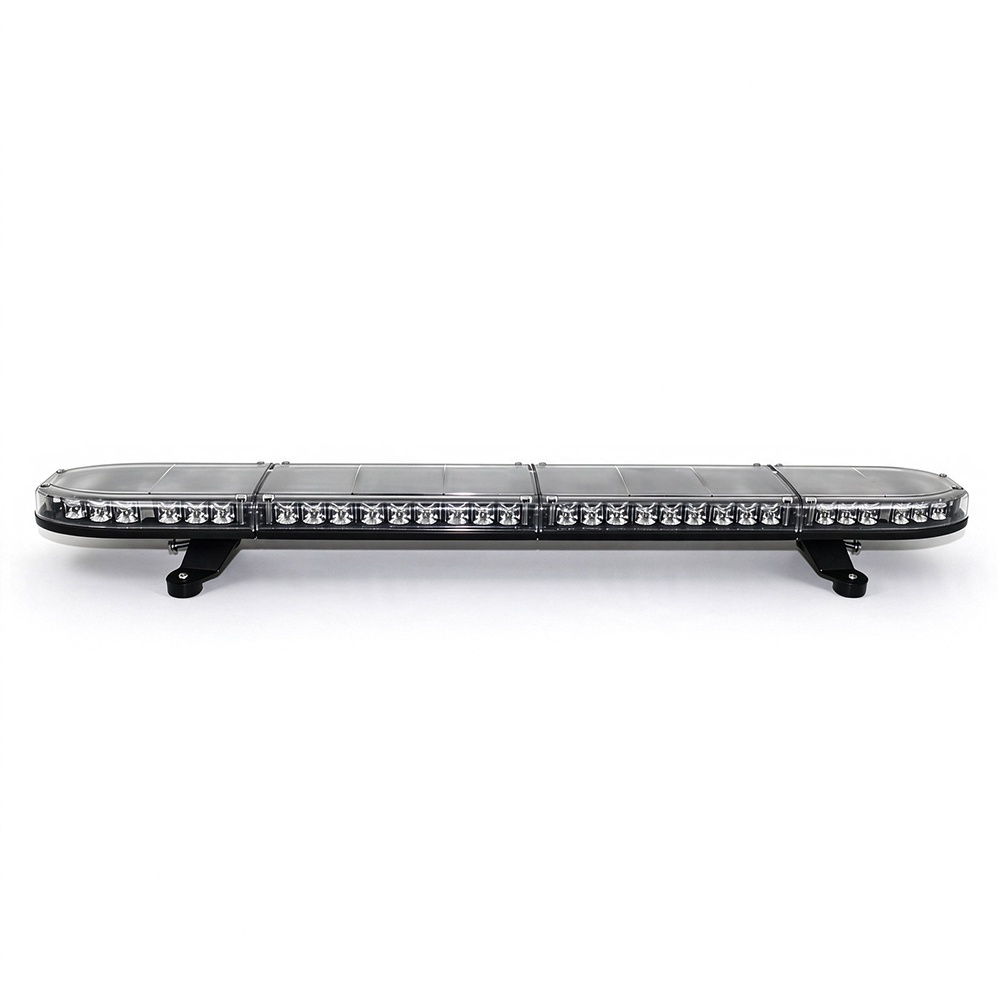 Low Profile Lightbar Emergency Warning Light Bar Black Housing Front AW-LB813 Aegiswarn