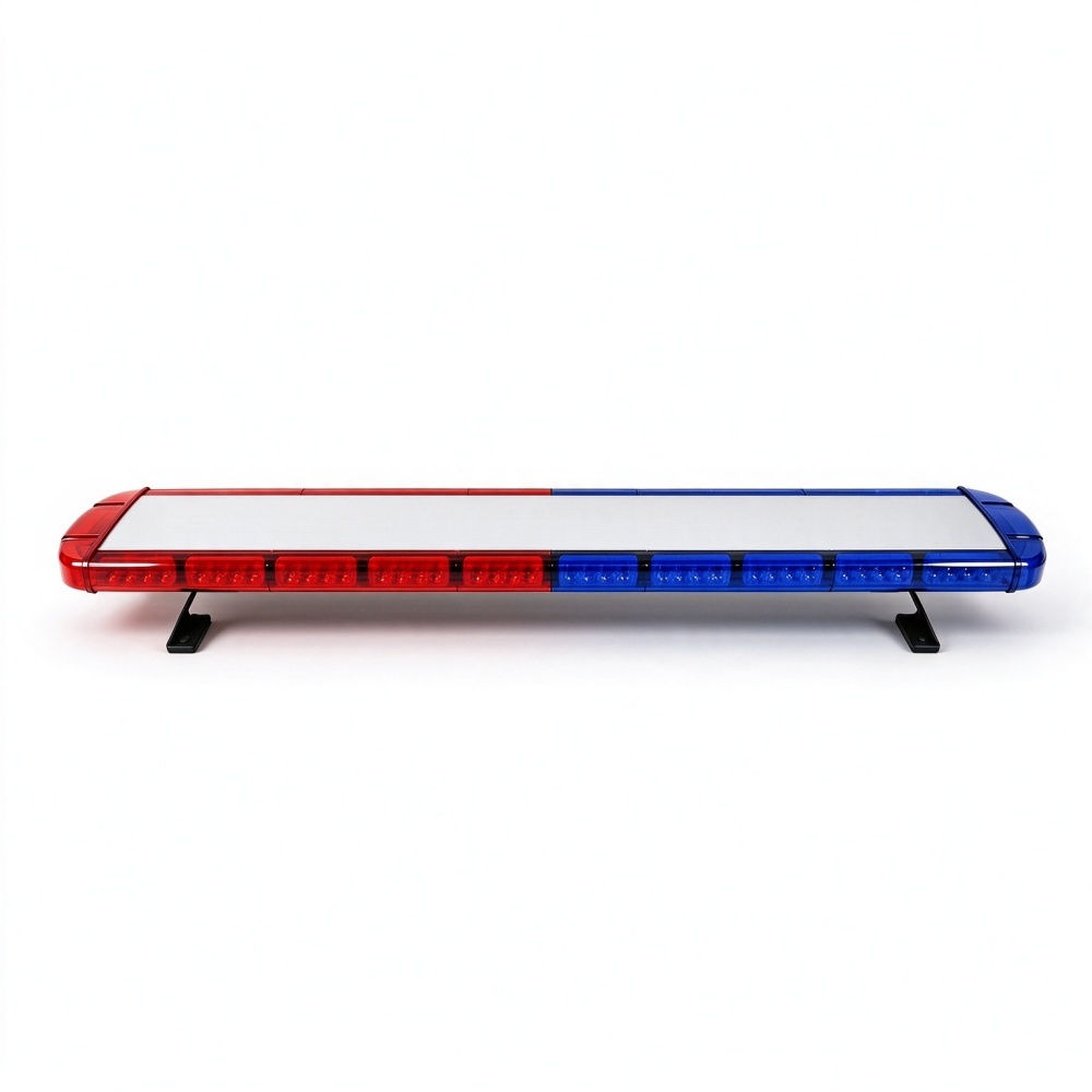 Warning Light Bar Emergency LED Lightbar Red Blue Front View AW-LB905 Aegiswarn